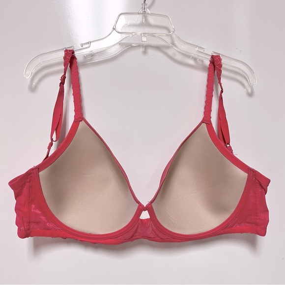 Natori Size 38DDD Showcase Full Fit Contour Underwire Coral Nylon T-Shirt Bra - Picture 8 of 13